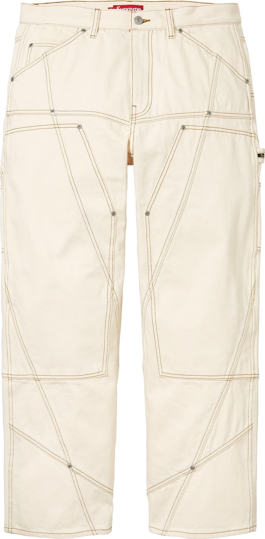 Contrast Stitch Double Knee Painter Jean view 4